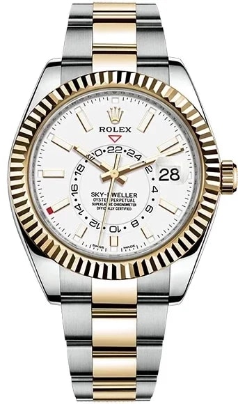 Worldofluxuryus — Rolex Sky-Dweller Stainless Steel & 18k Yellow Gold — Watch — resale