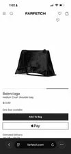 Balenciaga — Balenciaga Crush Medium Crinkled — Handbag — resale