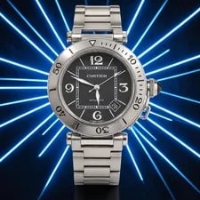Cartier — Cartier Pasha Seatimer 40mm Black Dial Automatic Steel 2790 W31077M7 Papers — Watch — resale