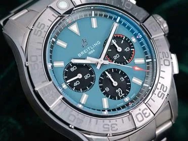 Breitling — Breitling Super Avenger Chronograph Blue Dial Titanium 46mm Complete SET EB0148101C1E1 — Watch — resale