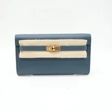 Hermès — Authentic Hermes Kelly To Go Wallet Evercolor GHW de Prusse Stamp W(2024) — Handbag — resale