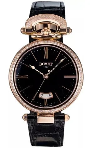 Worldofluxuryus — Bovet Amadeo Fleurier Collection Motiers 18K Rose Gold & Diamonds Lady's — Watch — resale