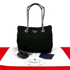 Prada — Prada Triangle Logo Quilted 2Way One Size — Handbag — resale