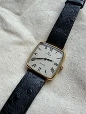 Omega — Omega Geneve Hand-Winding Manual Square Roman Dial Swiss Working — Watch — resale