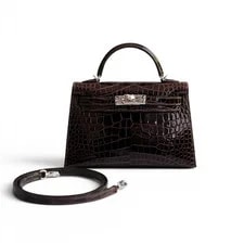 Hermès — Hermès Kelly Sellier Mississippiensis Lisse PHW G Stamp — Handbag — resale