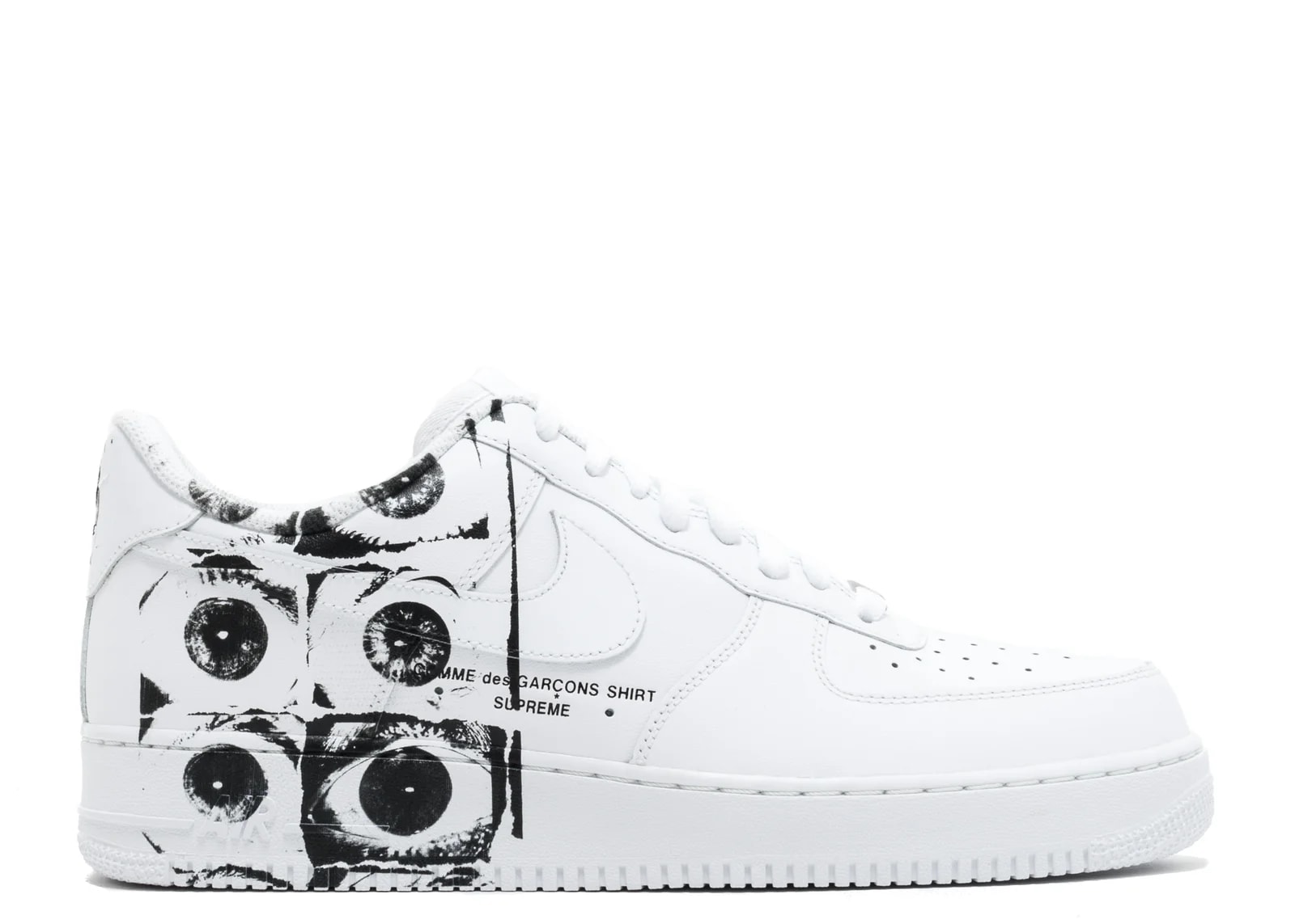 Supreme — Supreme X Comme des Garçons Shirt X Air Force 1 Low 'Eyes' — Sneaker — resale