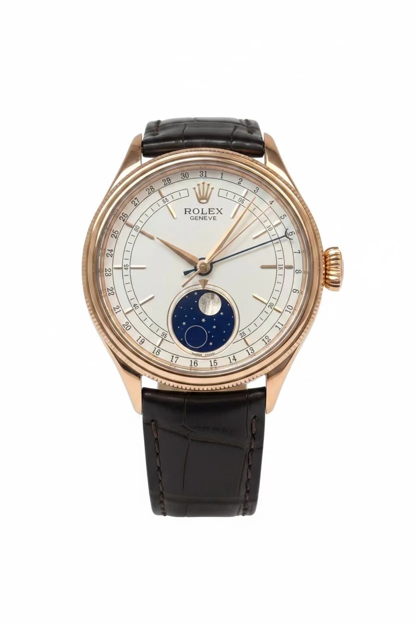 Worldofluxuryus — Rolex Cellini Moonphase 18k Rose Gold — Watch — resale