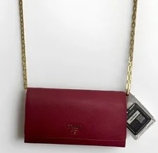 Prada — Prada Chain Wallet W/Box -LegitApp Authenticity Included — Handbag — resale