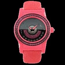 Worldofluxuryus — De Grisogono Tondo By Night Coral Red Composite Fiberglass PLF & PVD Stainless Steel & Spinels Lady's — Watch — resale