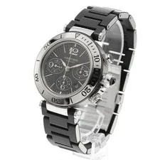 Cartier — Cartier Pasha SEA Timer Chrono W31088U2 42mm SS Black #C20422 — Watch — resale