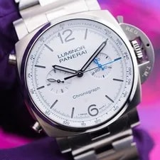 Panerai — Panerai Luminor Chronograph White Dial 44mm - PAM01548 Box & Papers — Watch — resale