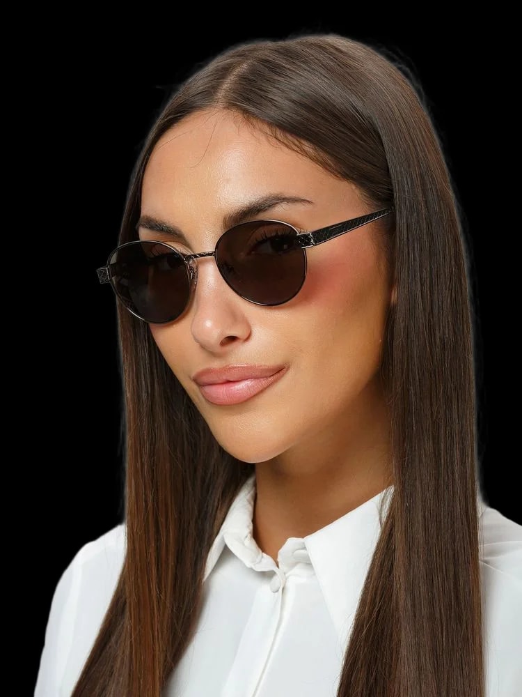 Just Cavalli — Just Cavalli Sjc181 Round Sunglasses — Metal — Accessories — resale