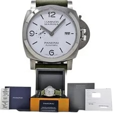 Panerai — Panerai Luminor Marina 44mm Steel White Dial PAM01314 Retail $8,800 B&P #2302-1 — Watch — resale