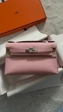 Hermès — New🩷 Hermes Kelly Pochette Sakura G Stamp PHW — Handbag — resale