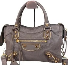 Balenciaga — Authentic Balenciaga Grained Motocross — Handbag — resale