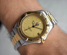 TAG Heuer — Tag Heuer WM1112 38mm Two Tone Gold Divers Date — Watch — resale