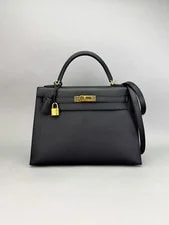 Hermès — Hermes Kelly 32 Sellier / Hardware Preowned D Stamp — Handbag — resale