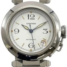 Cartier — Cartier Pasha C W31015M7 White SS — Watch — resale