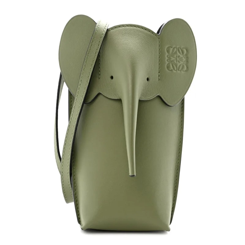 Loewe — Elephant Crossbody Avocado — Handbag — resale