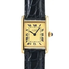Cartier — A Grade Cartier Must Tank SM W1003153 Ivory From Japan — Watch — resale