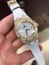 Audemars Piguet — Audemars Piguet Royal Oak Lady Quartz Gold Diamond 67605BA.ZZ.D080SU.01 — Watch — resale