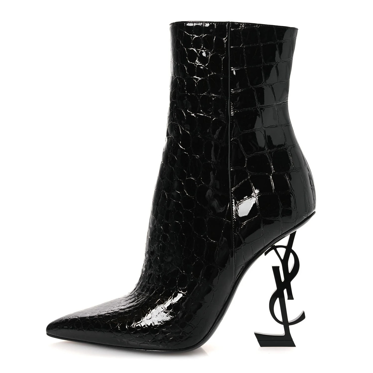 Saint Laurent — Embossed Opyum 110 Ankle 38 — Designer Shoe — resale