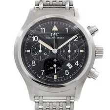 IWC — IWC Flieger Chronograph IW374102 Date Black SS Stainless Steel Quartz — Watch — resale