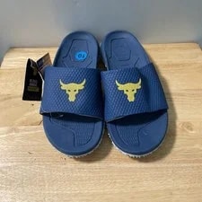 Under Armour — New 10 Under Armour Project the Rock Deep Sea Michelin Wild Gripper Slides — Sneaker — resale