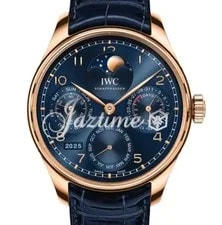 IWC — IWC Portugieser IW503312 Perpetual Calendar Armor Gold Blue Dial — Watch — resale