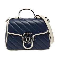 Gucci — Gucci Authentic GG Marmont Chain 21*15.5*8cm Cowhide — Handbag — resale