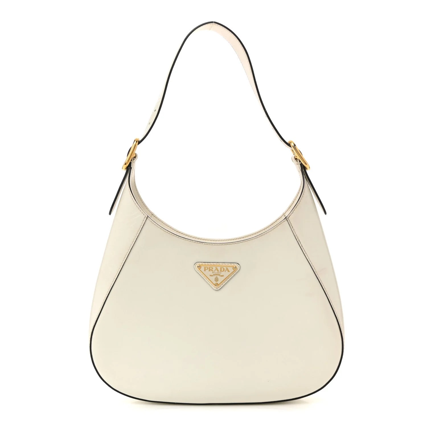 Prada — Brushed Cleo Adjustable Strap — Handbag — resale