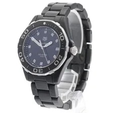 TAG Heuer — TAG Heuer Aquaracer WAY1397 35mm Ss/ceramic Black Dial Date Quartz #C410 — Watch — resale