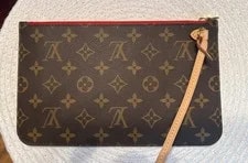 Louis Vuitton — New Louis Vuitton Neverfull ( Or ) Wristlet Purchased Italy — Handbag — resale