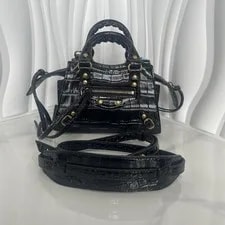 Balenciaga — Balenciaga Embossed Neo Classic City Super Nano Crossbody — Handbag — resale
