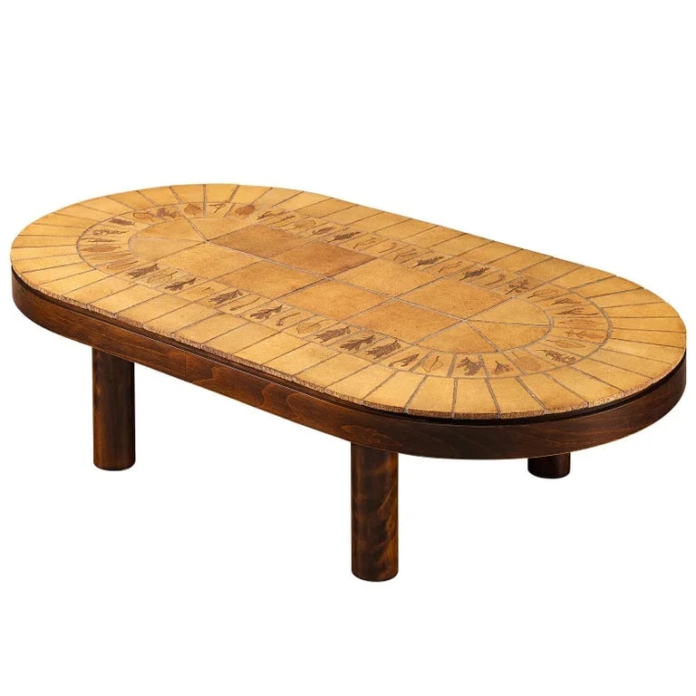 Roger Capron — Roger Capron Oval in and — Furniture — resale
