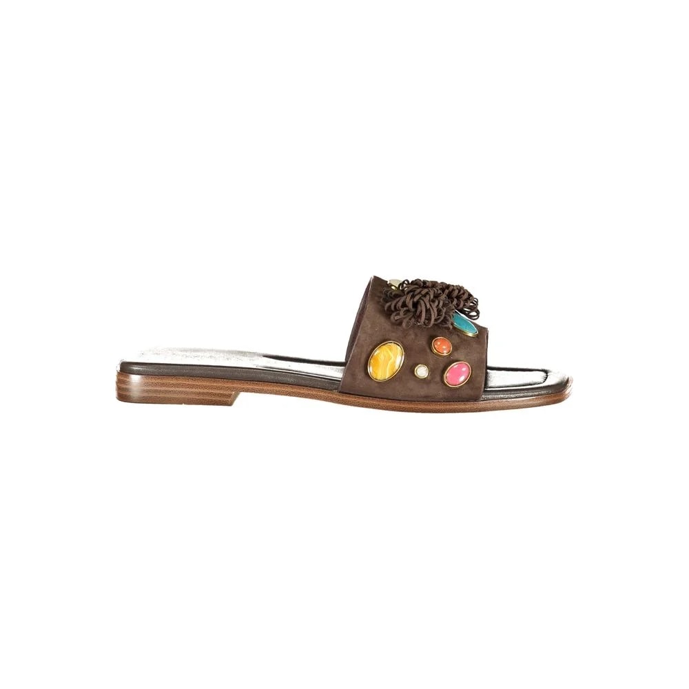 Twinset — Twinset Marrone Slipper — Designer Shoe — resale