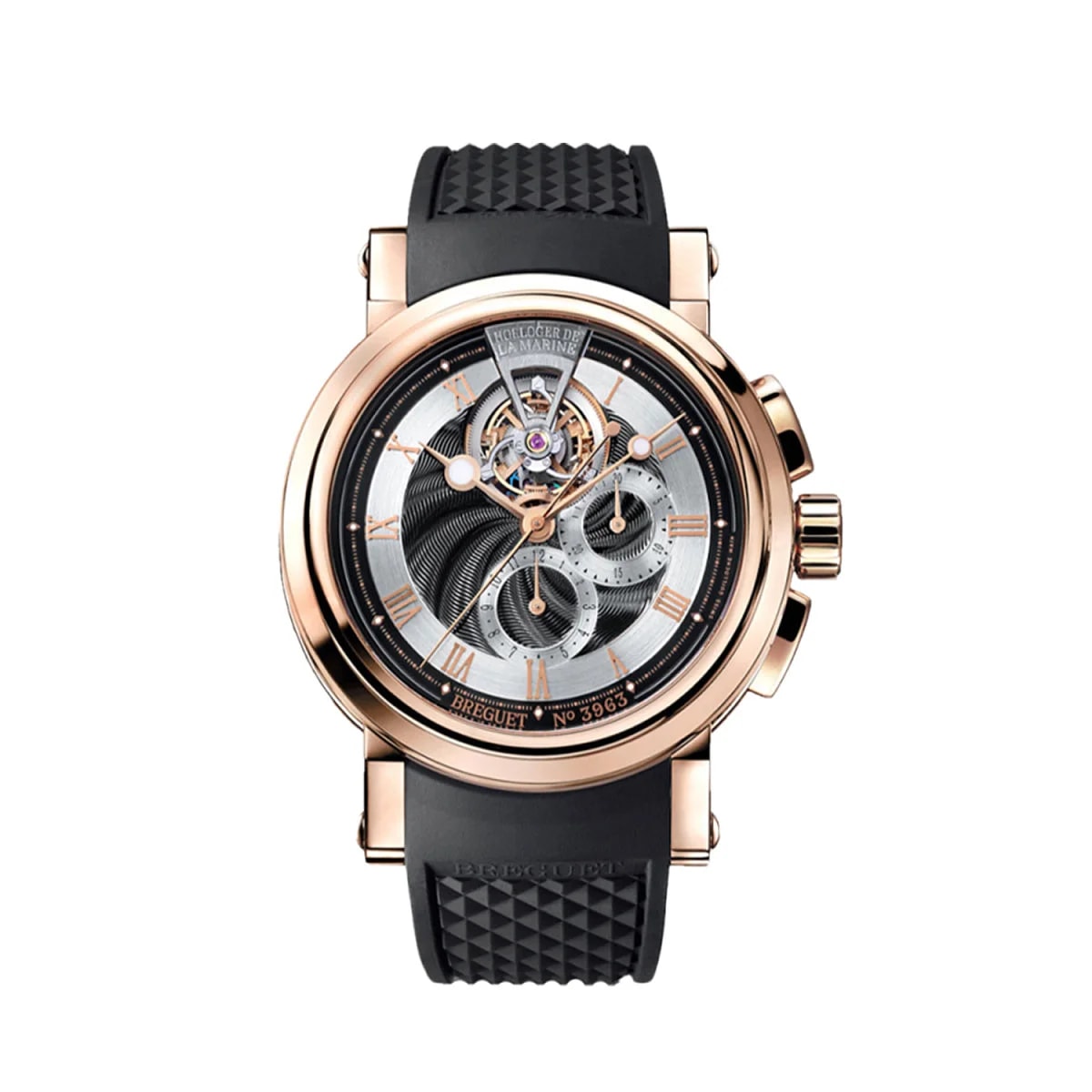 Worldofluxuryus — Breguet Marine Tourbillon Chronograph 18K Rose Gold — Watch — resale