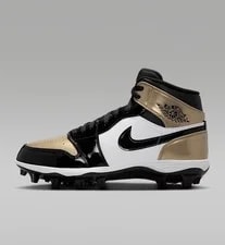 Air Jordan — Size 11.5 - Air Jordan 1 Mid TD Cleat FJ6805 701 Metallic New — Sneaker — resale