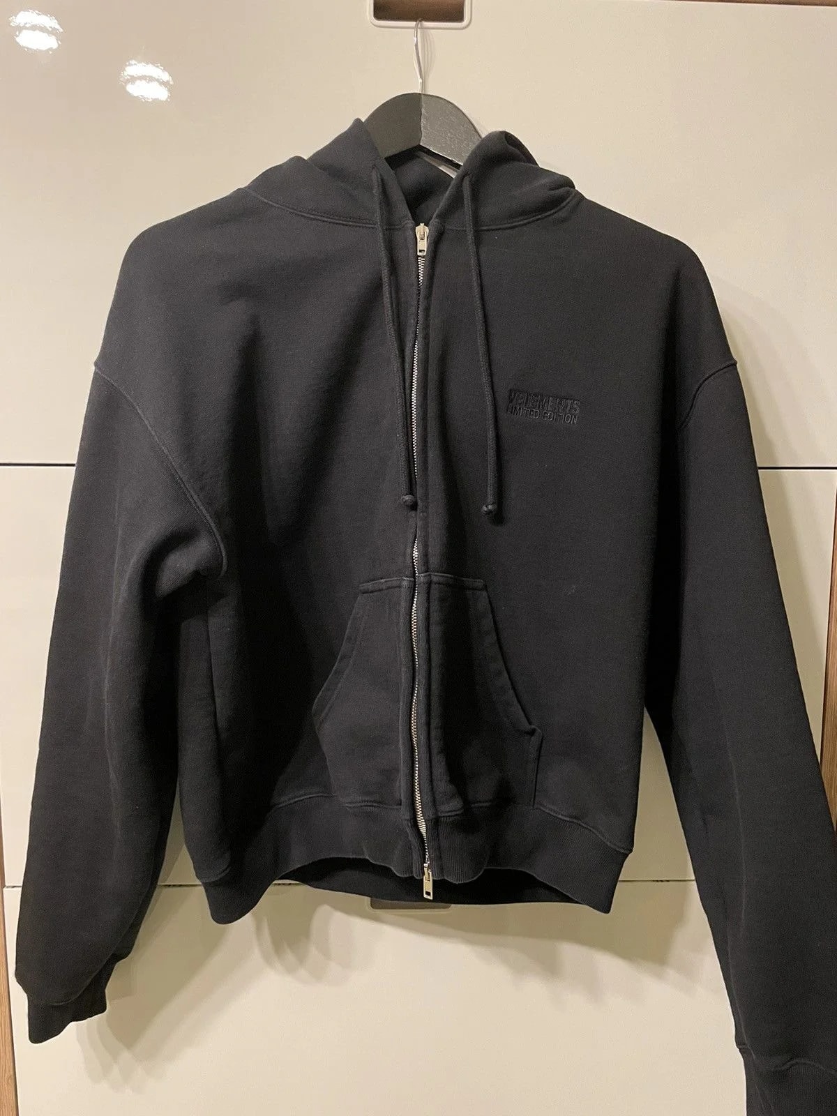 Vetements — Vetements Cropped Zip Up Hoodie — streetwear — resale