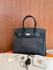 Hermès — Auth Hermès Birkin 30 With Palladium Hardware — Handbag — resale