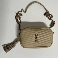 Saint Laurent — Saint Laurent Mini Lou With Chain and Tassel — Handbag — resale