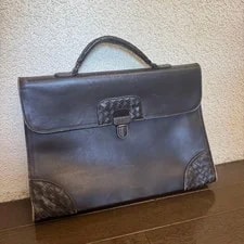 Woven — Bottega Business , Dark Woven In-Texture — Handbag — resale
