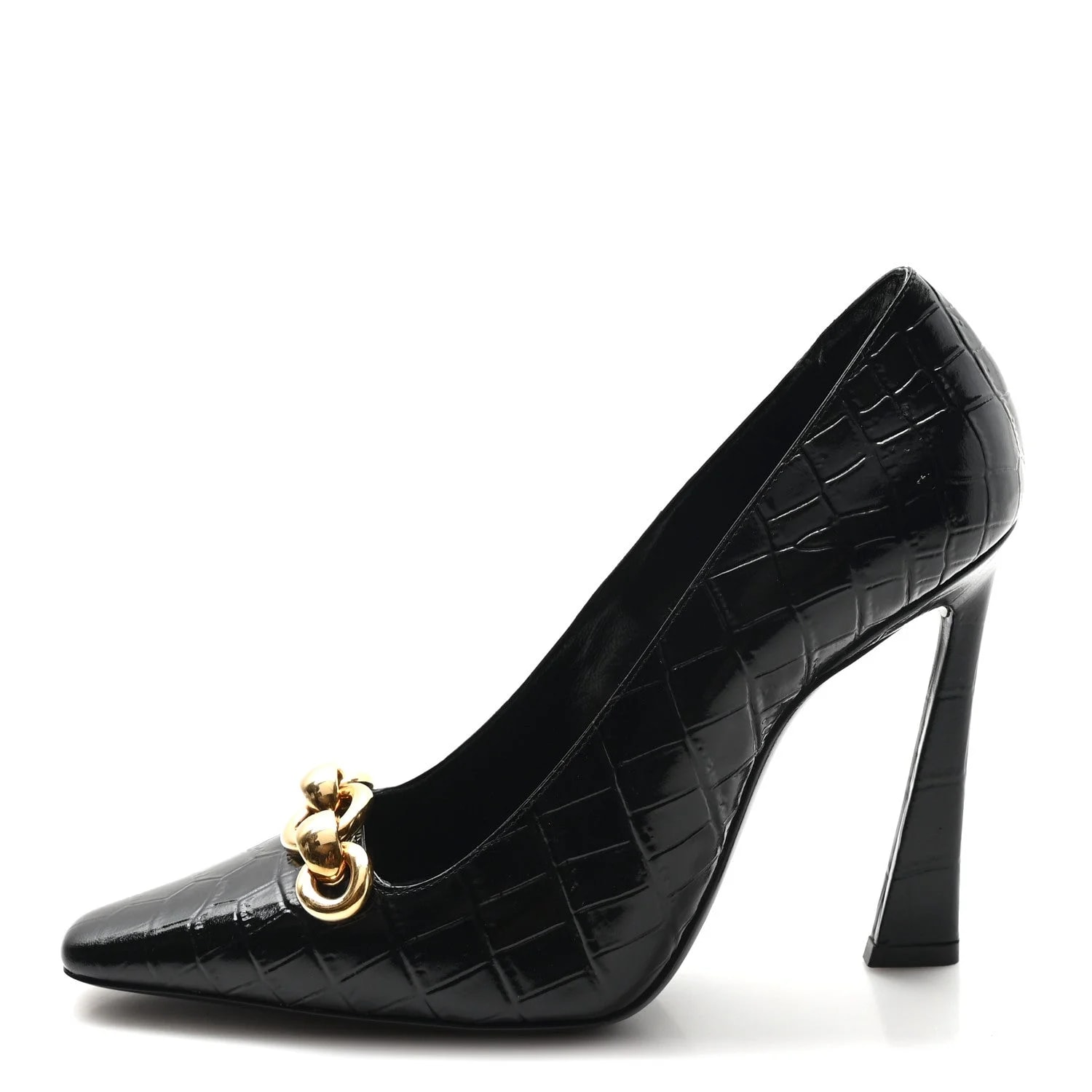 Saint Laurent — Embossed Silvana 110mm 36.5 — Designer Shoe — resale