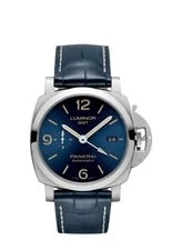 Panerai — Panerai Luminor 1950 PAM01033 GMT 44mm Blue Dial Steel Automatic — Watch — resale