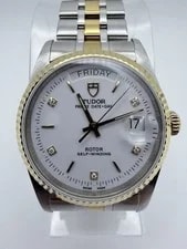 Tudor — Tudor Prince Date Day YG2 Tone 5P Diamond Automatic — Watch — resale