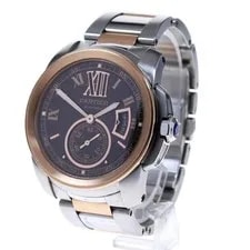 Cartier — Cartier Calibre DE W7100050 42mm SS/K18PG Automatic Date #C094 — Watch — resale