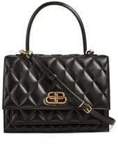Balenciaga — Balenciaga Medium Sharp M Quilted BB Logo Top Handle $2790 — Handbag — resale