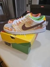 Nike SB — Size 11.5 - Nike SB Dunk Low Street Hawker 2021 Minor 📦 Damage Best Price Onapp — Sneaker — resale