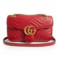 Gucci — Gucci 443497 GG Marmont Medium Hibiscus #710 — Handbag — resale