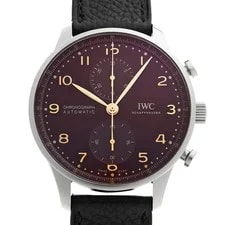 IWC — IWC Portugieser IW371629 41mm Stainless Steel Red #WW4630 — Watch — resale